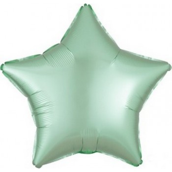 Palloncino Mylar 45 cm. Stella Satinata Verde Menta