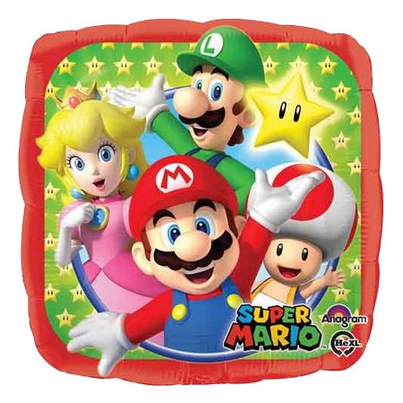 Palloncino Mylar 45 cm. Super Mario Bros