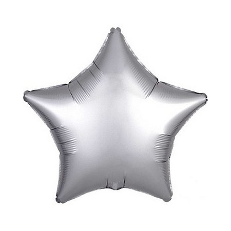 Palloncino Mylar 45 cm. Stella Satinata Argento