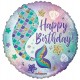 Palloncino Mylar 45 cm. R - Birthday Mermaid Holographic