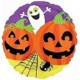 Palloncino Mylar Mini Shape 23 cm. Halloween Zucche sorridenti