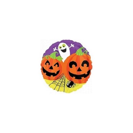 Palloncino Mylar Mini Shape 23 cm. Halloween Zucche sorridenti