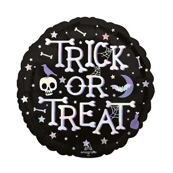 Palloncino Mylar 45 cm. Halloween Iridescent Trick or Treat