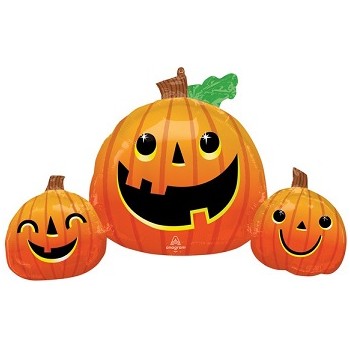 Palloncino Mylar Super Shape 88 cm. Halloween Pumpkin Trio