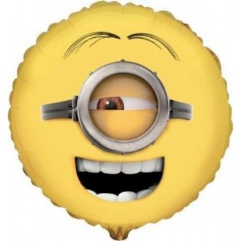 Palloncino Mylar 45 cm. Despicable Me Minions Stuart Face 