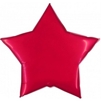 Palloncino Mylar Jumbo 90 cm. Stella Rossa