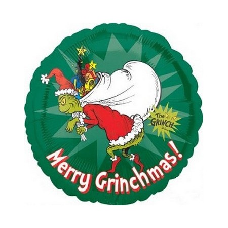 Palloncino Mylar 45 cm. How Grinch Stole Christmas