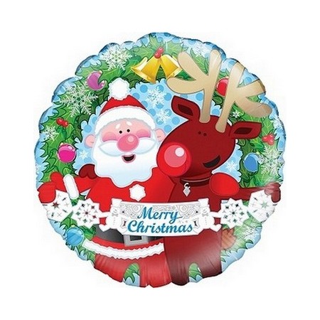 Palloncino Mylar 45 cm. Waving Santa