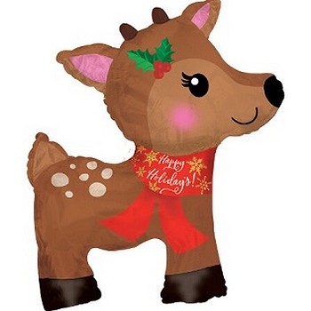 Palloncino Mylar Super Shape 96,5 cm. Christmas Reindeer