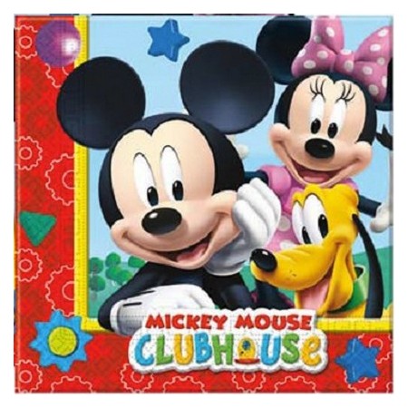 Coordinato Mickey Mouse Clubhouse - Tovagliolo 33x33 cm. - 20 pz.