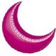 Palloncino Mylar 55 cm. Luna Piccola Fucsia Se gonfiato ad elio NON vola 