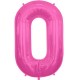 Palloncino Mylar Lettera Maxi O - 86 cm. Fucsia