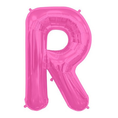 Palloncino Mylar Lettera Maxi R - 86 cm. Fucsia