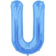 Palloncino Mylar Lettera Maxi U - 86 cm. Blu