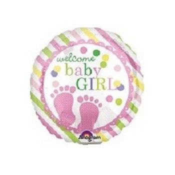 Palloncino Mylar Mini Shape 22 cm. Girl - Baby Feet Girl