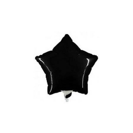 Palloncino Mylar Mini Shape 23 cm. Stella Nera